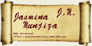 Jasmina Munjiza vizit kartica